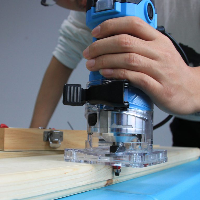 TASP 600W Electric Laminate Edge Trimmer Mini Wood Router 6.35mm Collet Carving Machine