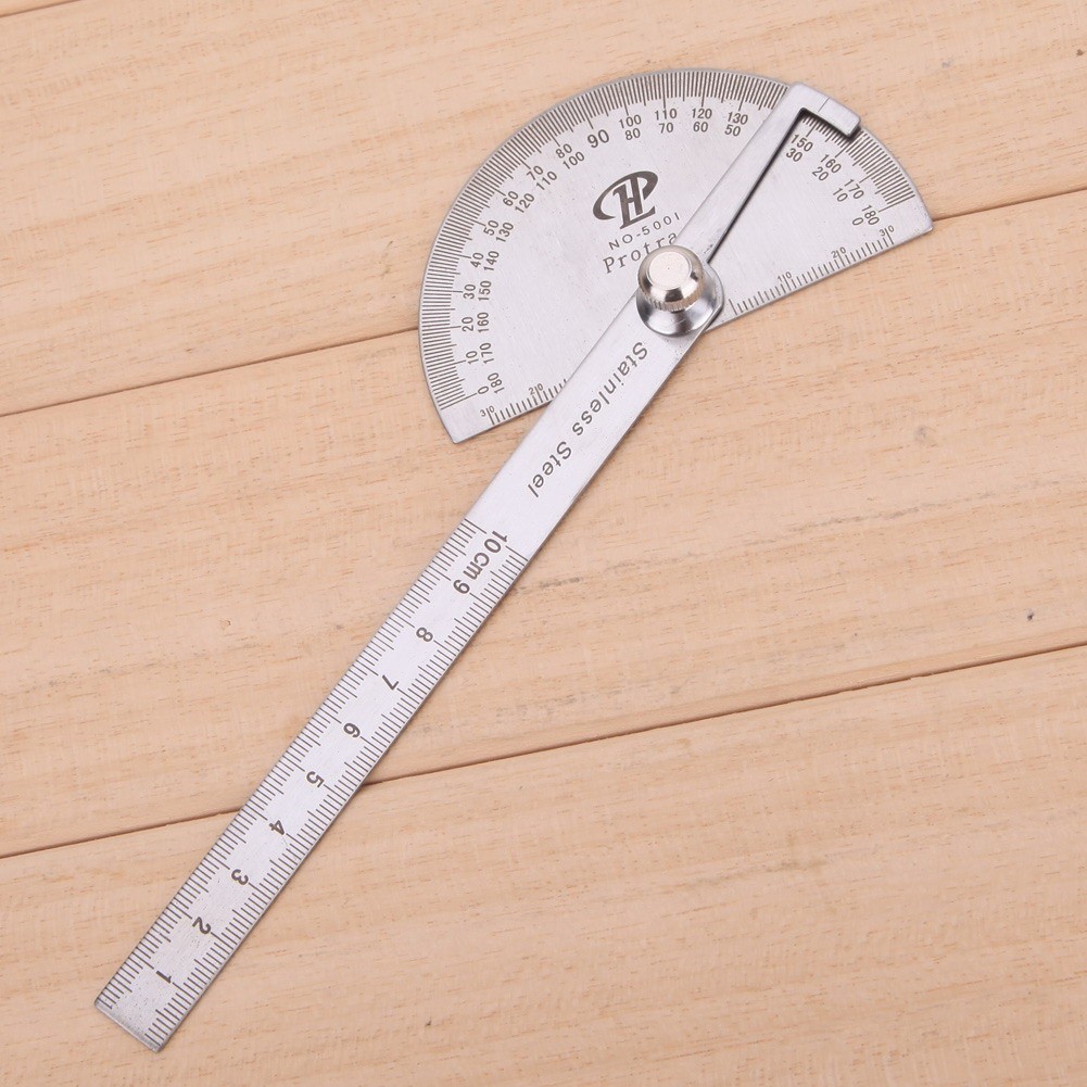 Stainless Steel 180 Degree Protractor Angle Ruler Round Head Digital ...