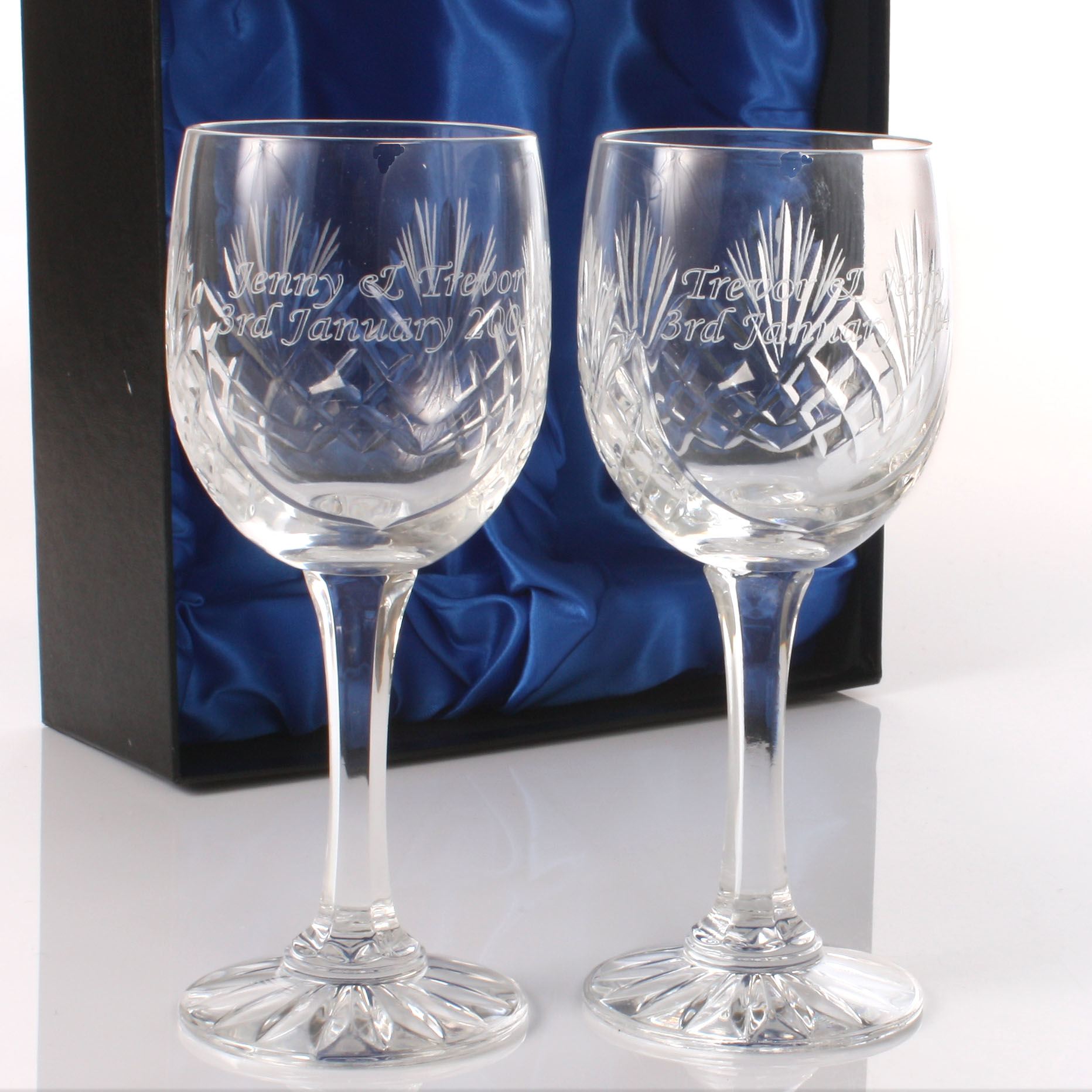 crystal wine glasses